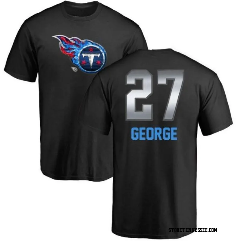 Black Youth Eddie George Tennessee Titans Midnight Mascot T-Shirt